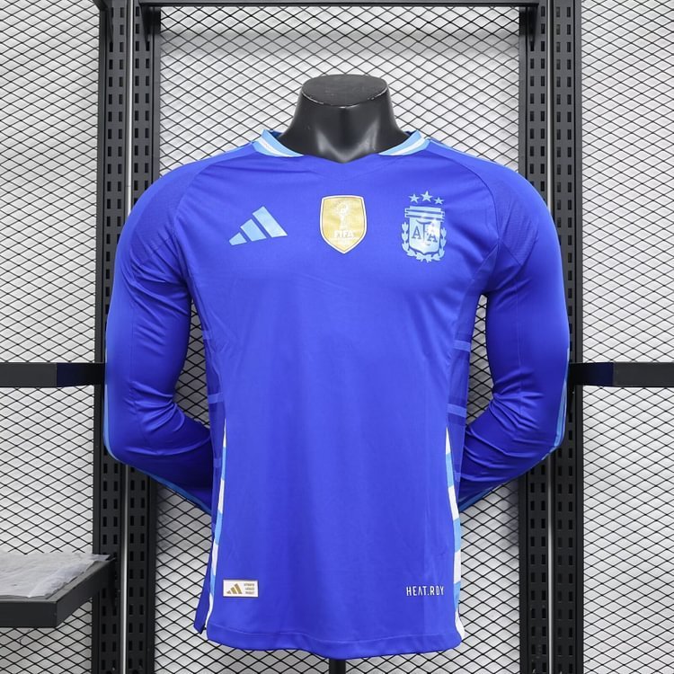 player version 2024/25 Argentina Away Long Sleeve Shirt