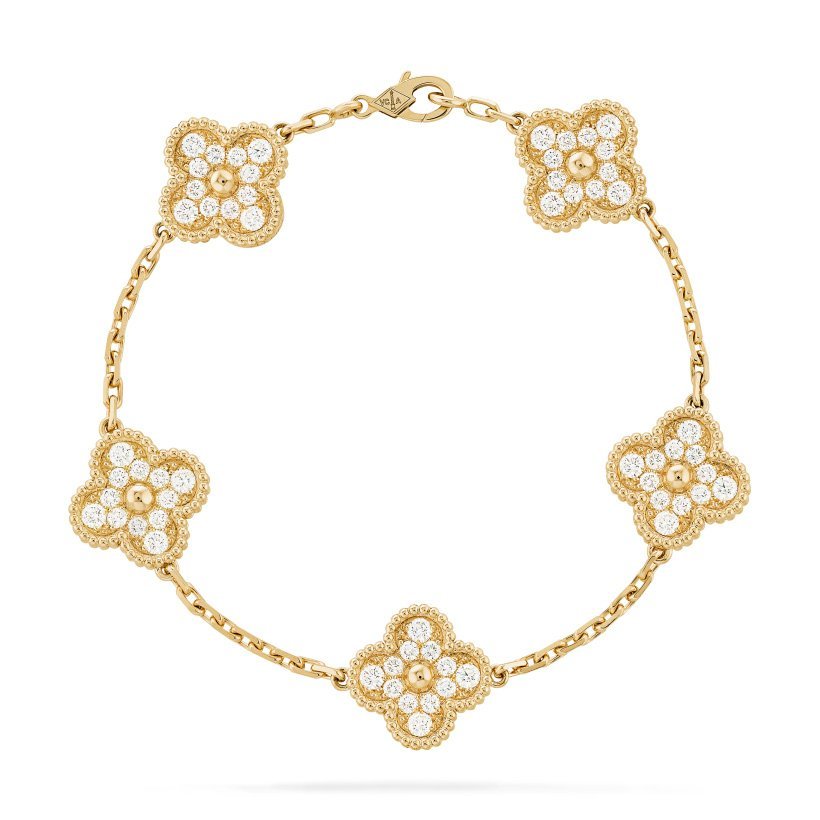Vintage Alhambra bracelet, 5 motifs