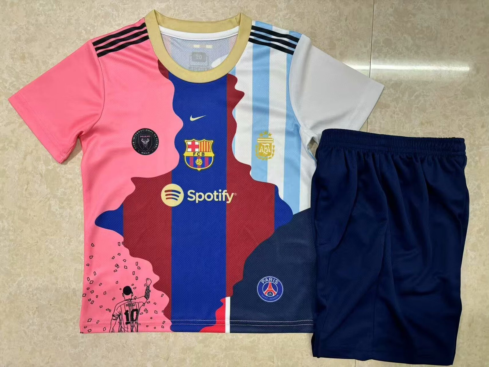 Kids Size 2025 Messi Anniversary Jersey