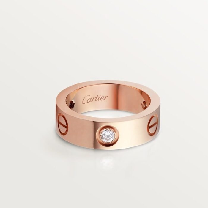 LOVE ring, classic model, 3 diamonds