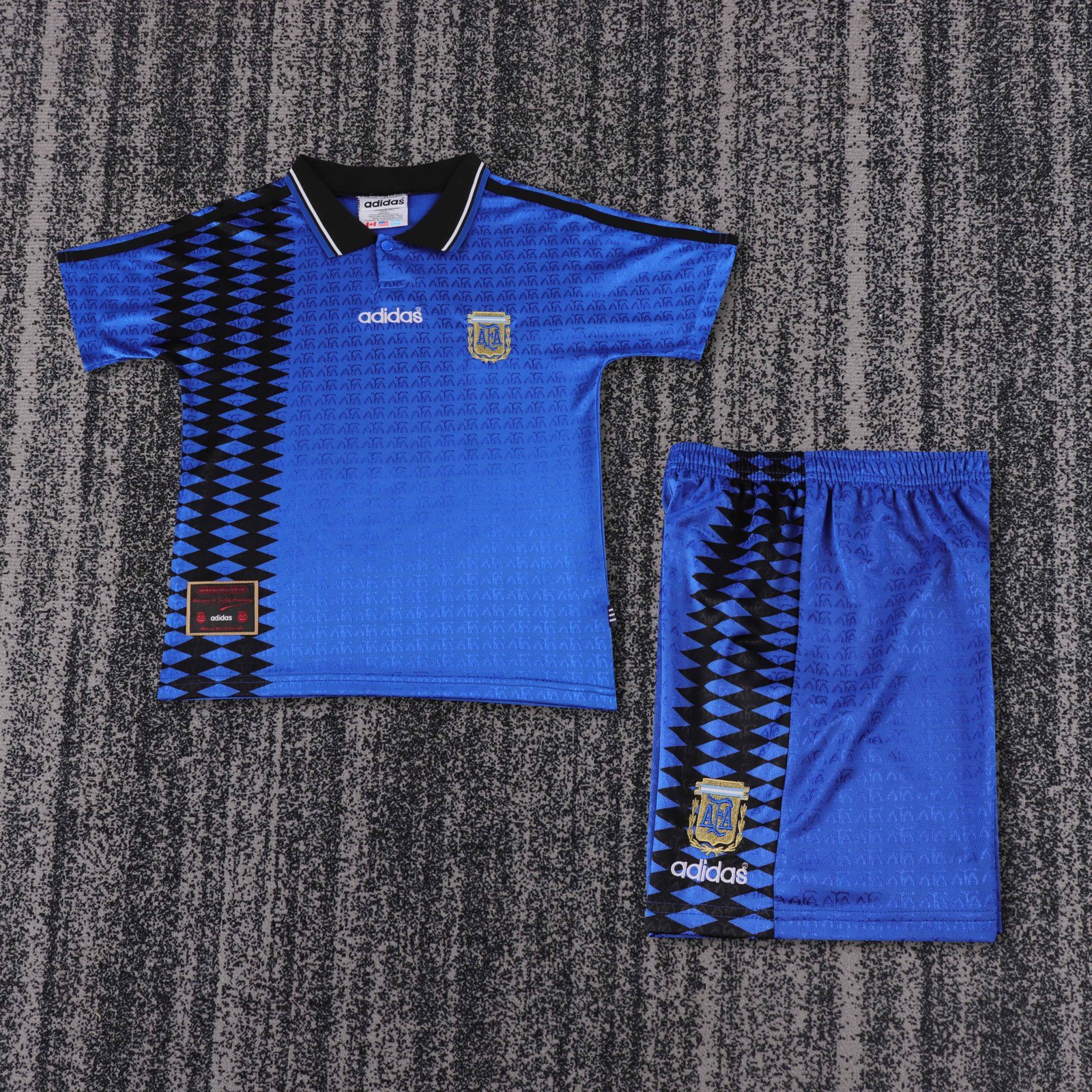 Kids Retro 1994 Argentina away jacquard fabric