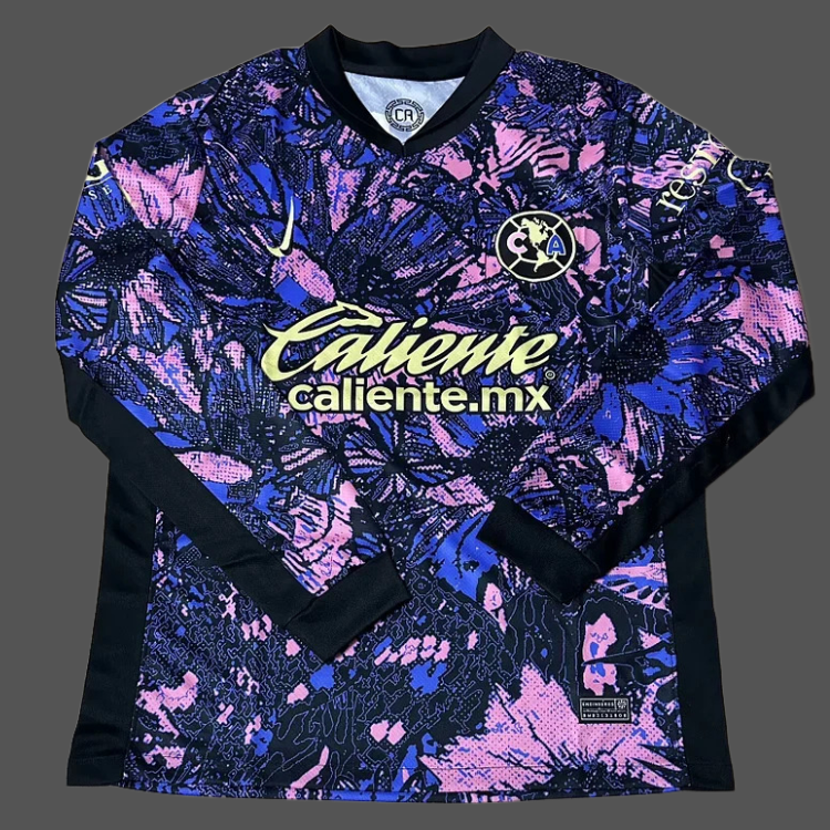 Fan version 2025/26 America’s Second Away Long Sleeve Jersey