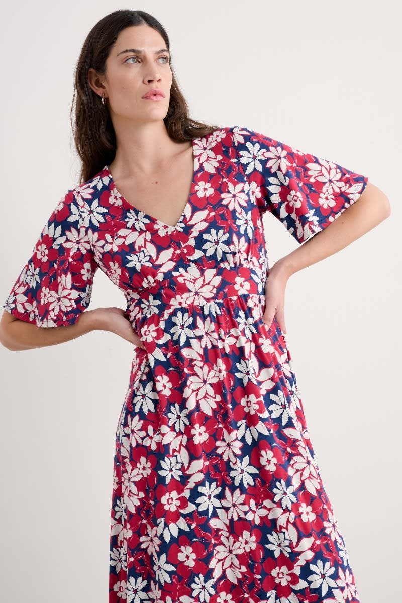 Chateaux Half Sleeve Maxi Dress
