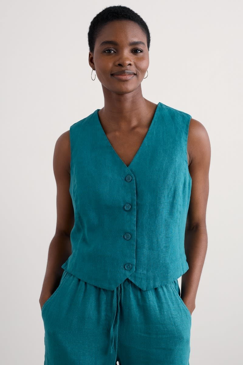 Blinker Linen Waistcoat