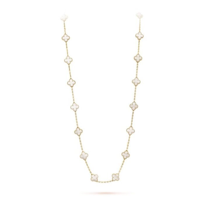 Vintage Alhambra long necklace, 20 motifs
