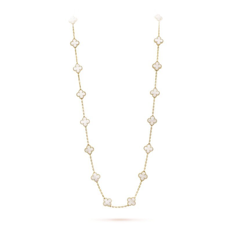 Vintage Alhambra long necklace, 20 motifs