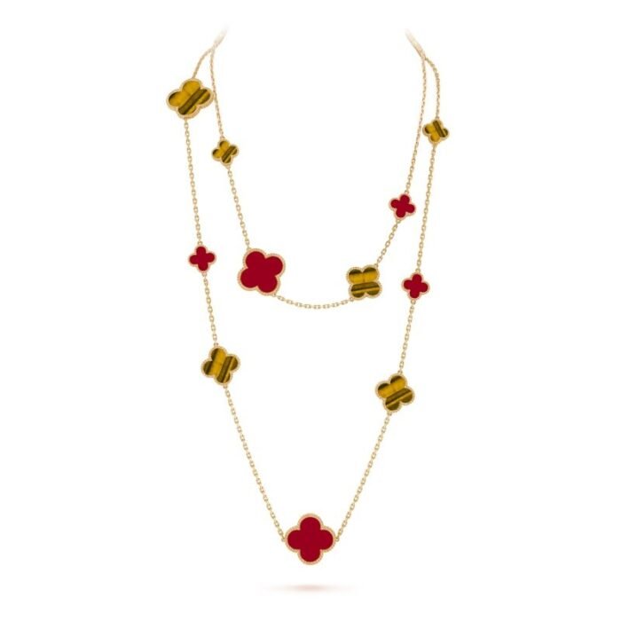 Magic Alhambra long necklace, 16 motifs