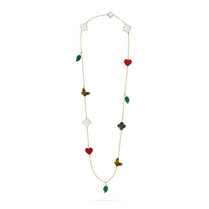 Lucky Alhambra long necklace, 12 motifs