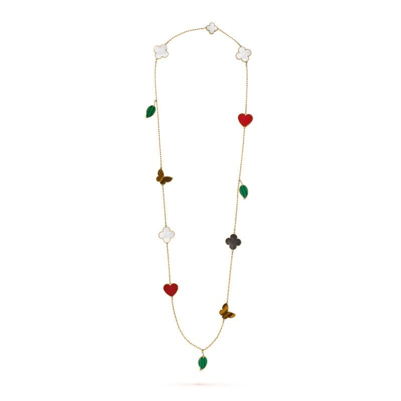 Lucky Alhambra long necklace, 12 motifs