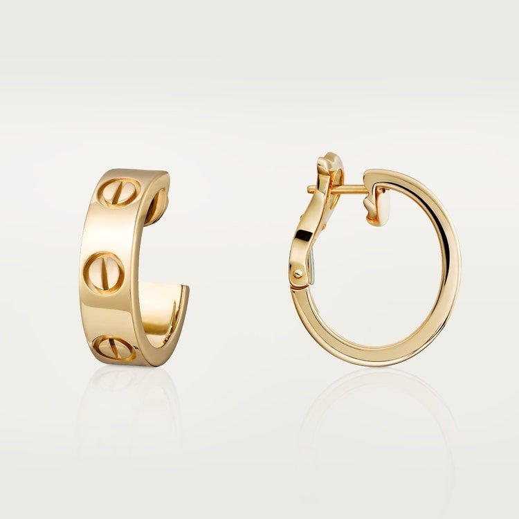LOVE hoop earrings, classic model