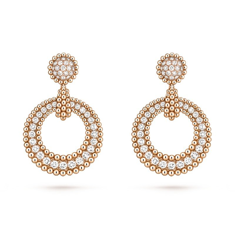 Perlée diamonds earrings